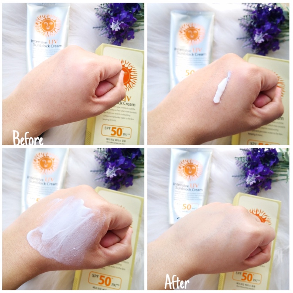 3W Clinic Intensive UV Sunblock Cream SPF 50+ PA+++ 70ml Sunscreen Sun Cream Korea Sun Block ORI HOT