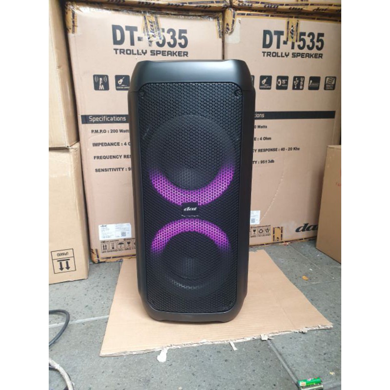 Speaker Portable DAT DT 2126Max2 / Advance K8DA Party Series Bluetooth Karaoke 2 Mic Wireless Origin
