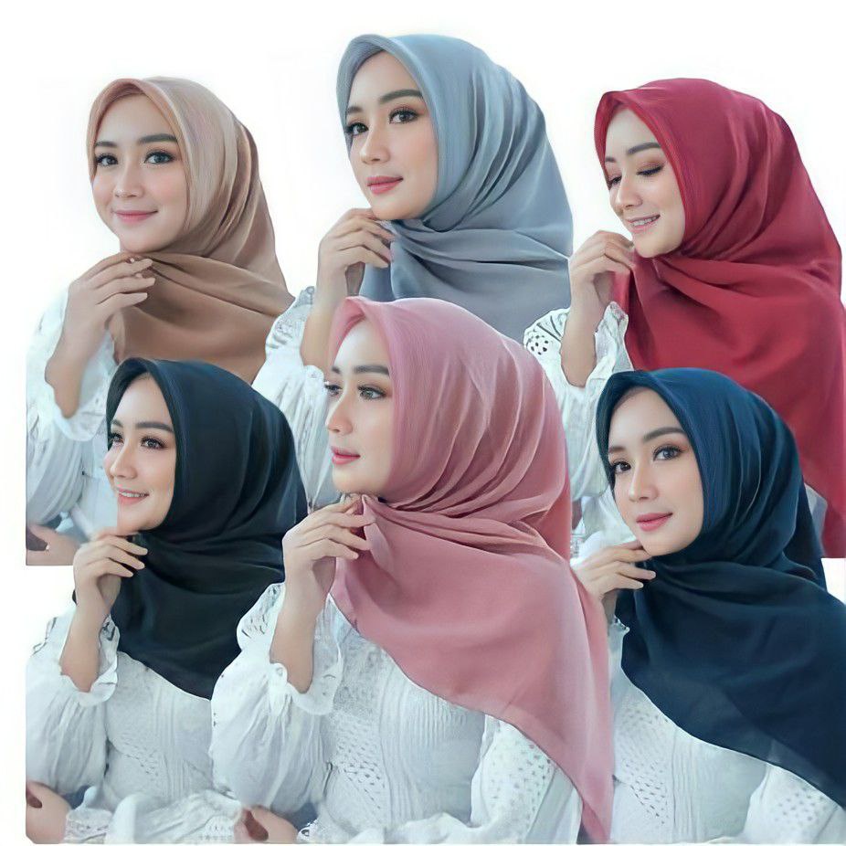 JILBAB KERUDUNG Bella Square Hijab Segi Empat  BEST SELLER