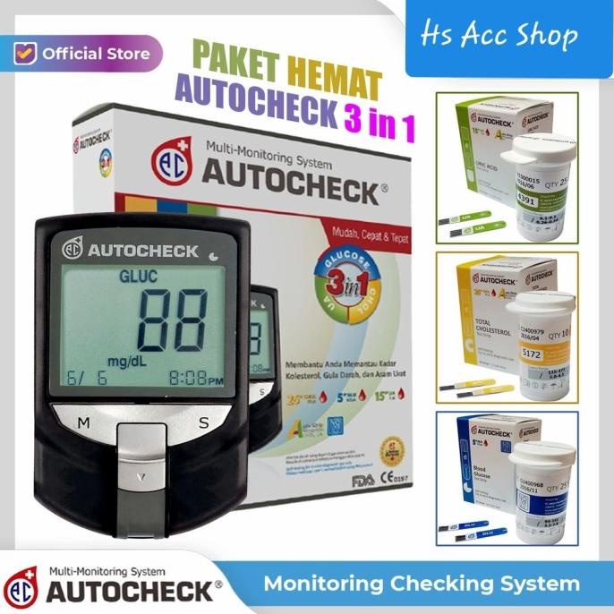 Jual Paket Lengkap Autocheck Gcu Strip Glucose Strip Urid Acid Strip