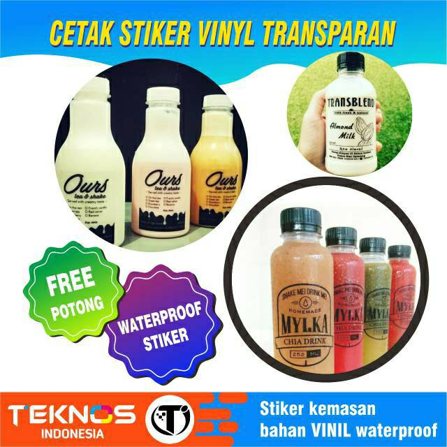  STIKER  LABEL MINUMAN MAKANAN STICKER  VINYL PRODUK  