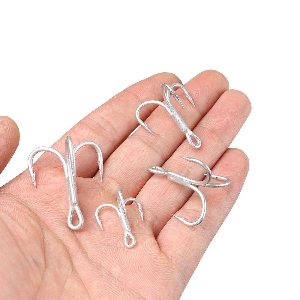 Preva 30PCS/Set Fishhooks Kait Berduri Tahan Lama Umpan Treble Jig