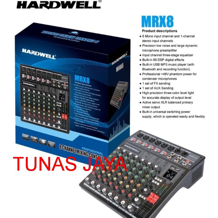 mixer hardwel MRX-8 8chenel original hardwell