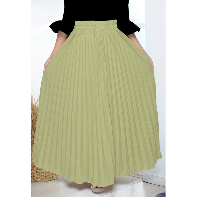 ROK PLISKET ANAK 10-14 TAHUN / ROK PLISKET ANAK PREMIUM / ROK ANAK PEREMPUAN / ROK KLOK ANAK / ROK