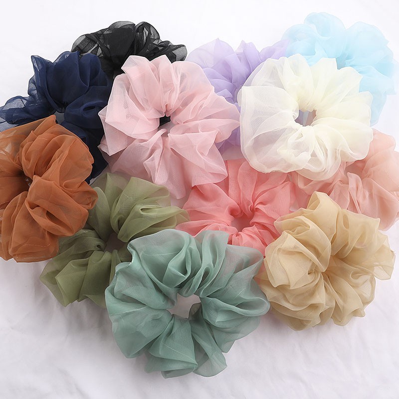 Scrunchie Ikat Rambut Kain - Ikat Rambut Scrunchie Hijab Ikat Rambut Cepol