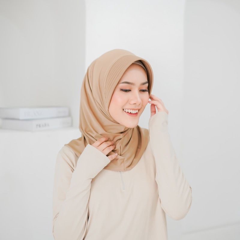 Bergo Sport Hijab Olahraga/Kerudung Olahraga/Kerudung Sporty-Coksu