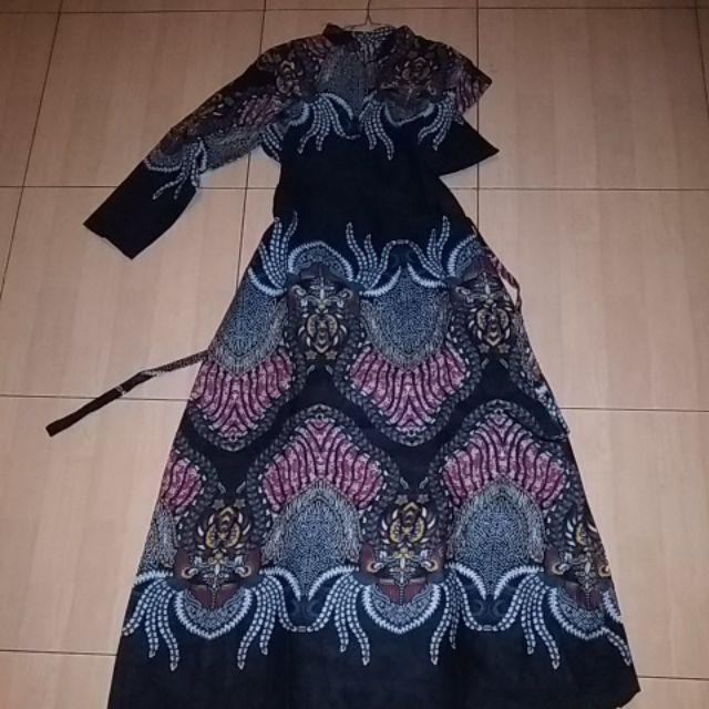 Batik Couple Keluarga Sania Ruffle Ori Ndoro Jowi Dnt Motif Madu Termurah Di Shopee