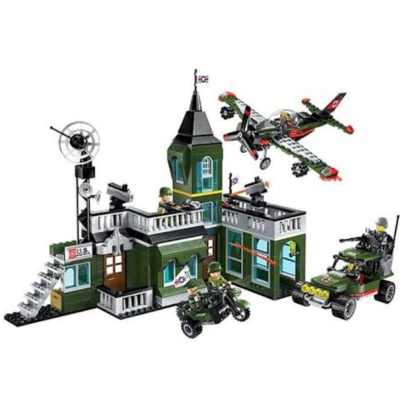 Lego Block Penyerangan Markas Militer Scene