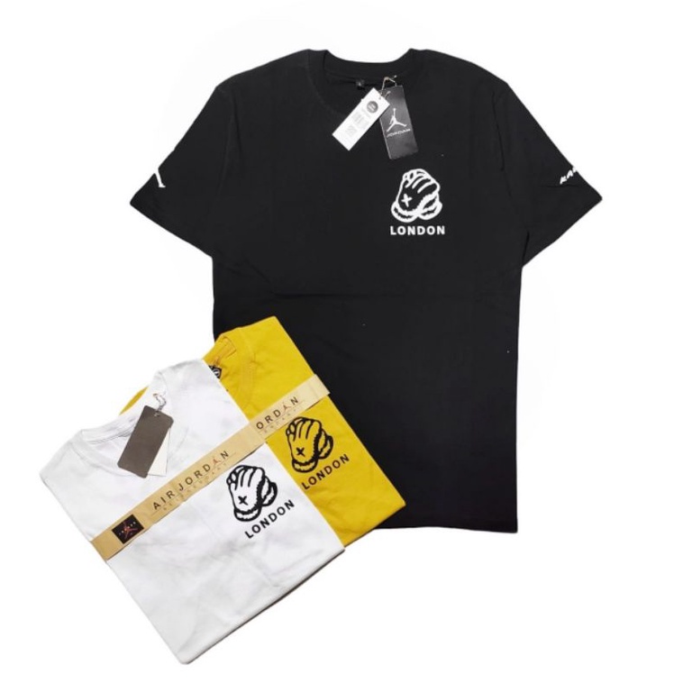 Baju Kaos Pria Sport Jordan x Kaws Sablon Depan Belakang