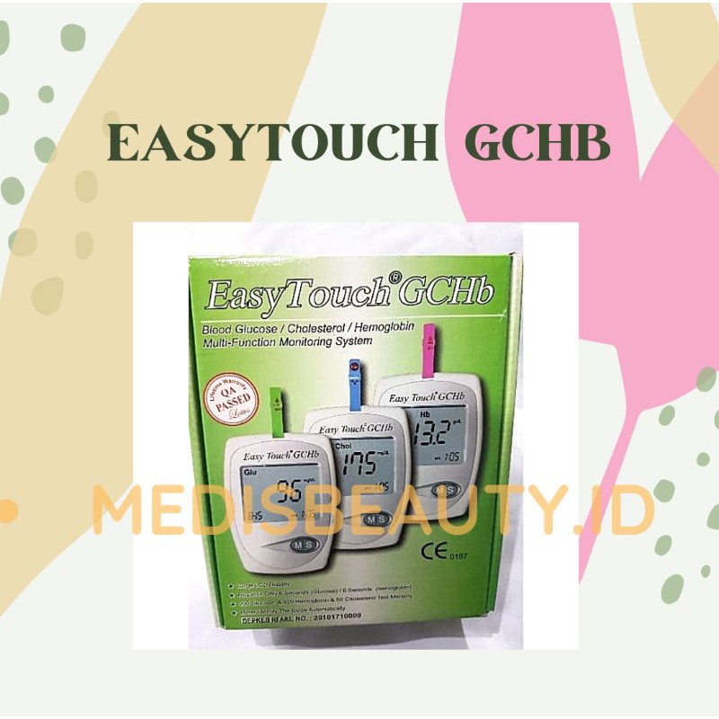 EasyTouch GCHb 3in1 Alat Tes Gula Darah Kolestrol Hemoglobin.