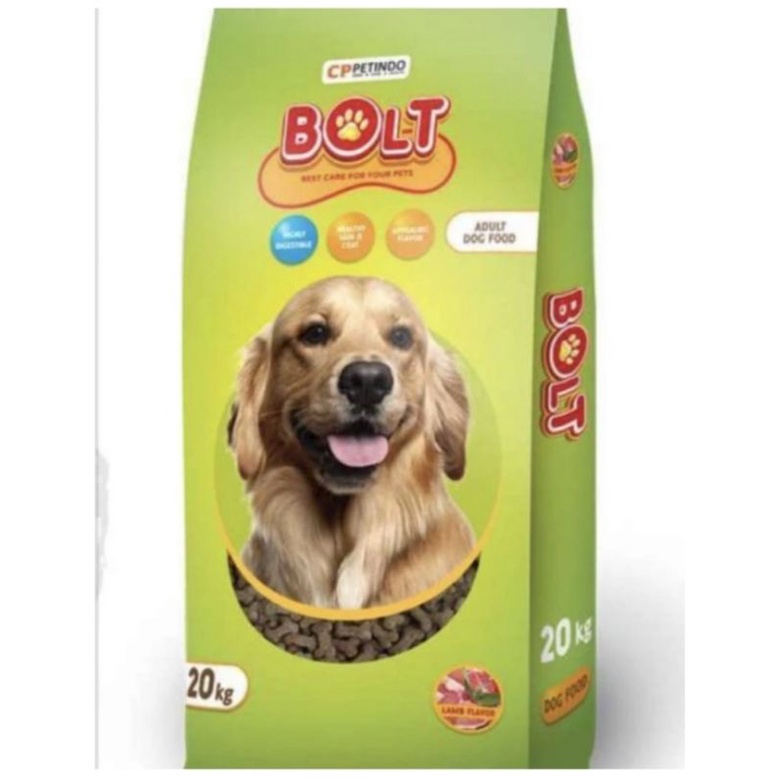 Bolt dog lamb 20 kg makanan anjing via GO-SEND