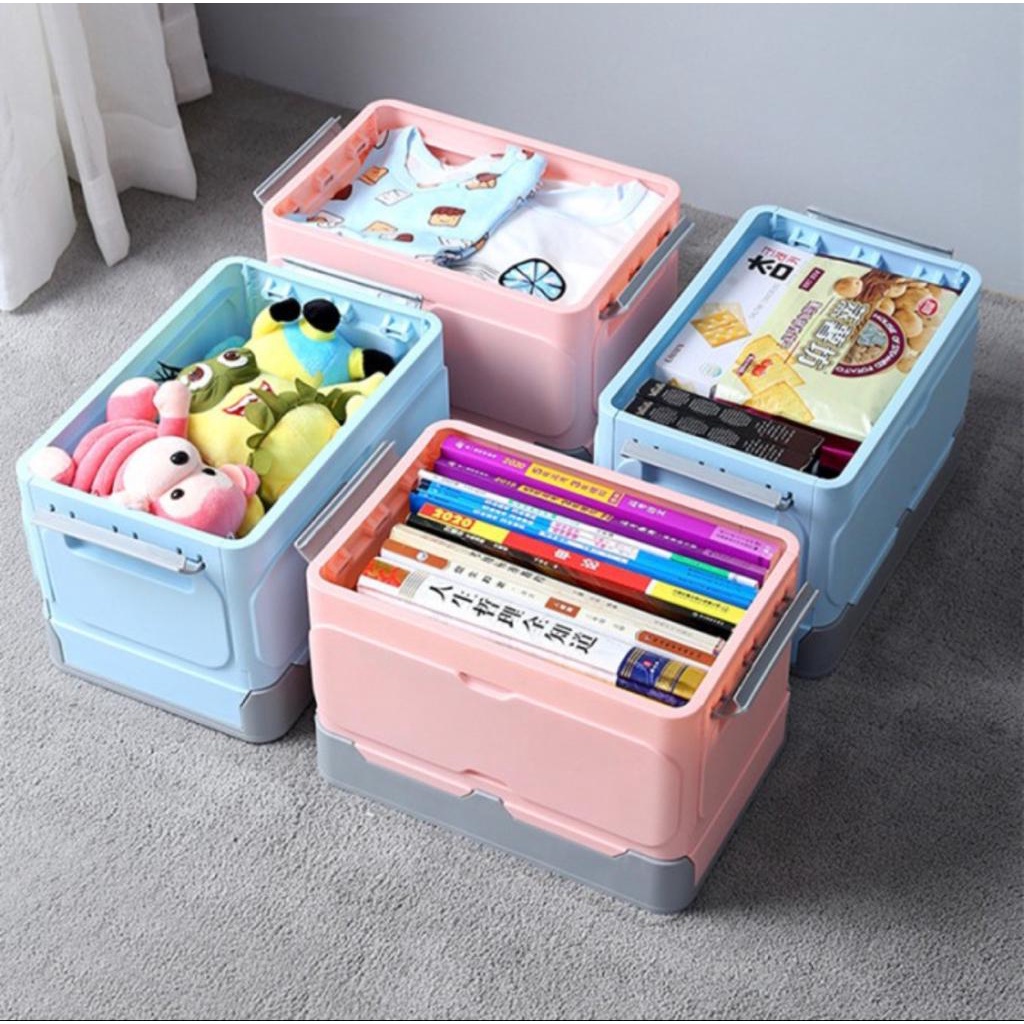 Kontainer Box lipat plastik serbaguna Storage Foldable Container