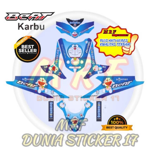 dekal beat karbu stiker decal beat karbu decal stiker beat karbu stiker motor beat karbu doraemon