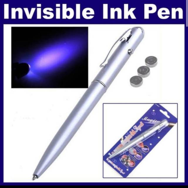 

UV Pen Pulpen Invisible Tinta Tidak Terlihat + Sinar UV