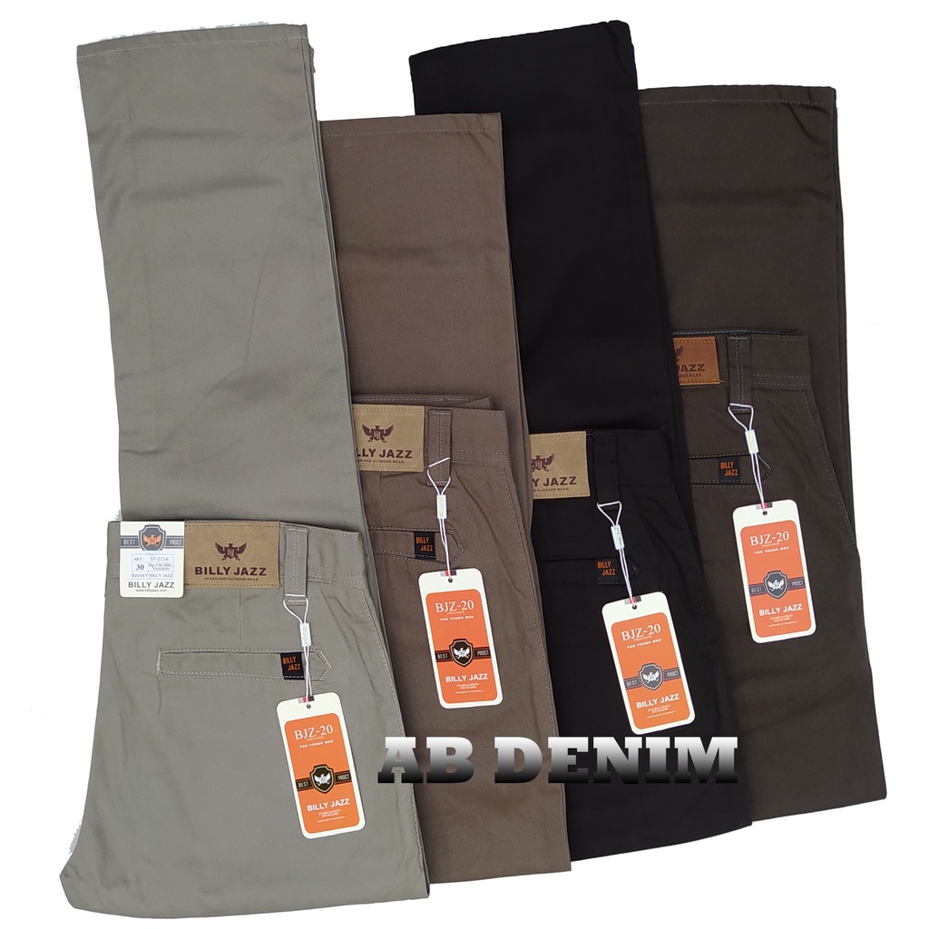 Celana Kanvas Panjang Standar Celana Panjang Pria Original BILLY JAZZ Kualitas Cardinal