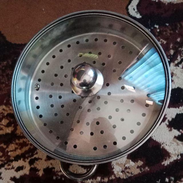 Dandang Steamer Panci Kukus Stainless Steel 28-steamer Pan