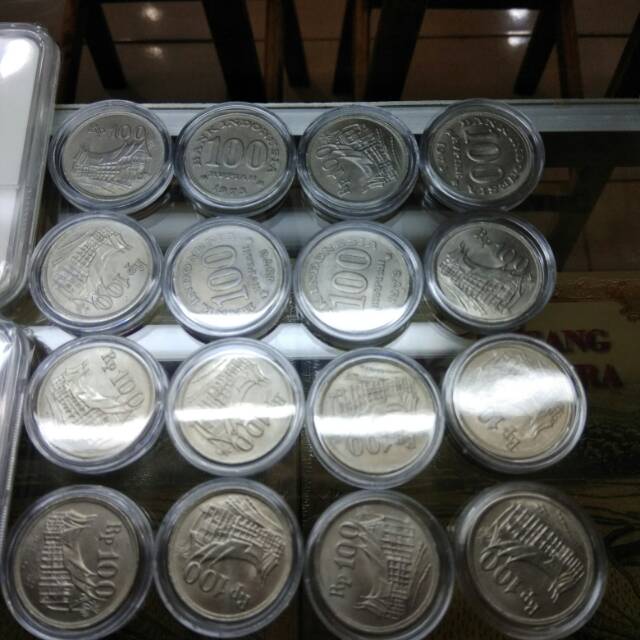 Koin 100 tahun 1973 koin 100 tebal