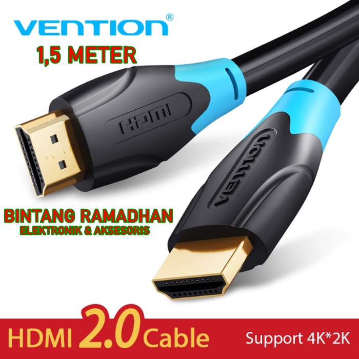 KABEL HDMI 2.0 VENTION UHD 4K ARC 3D 1,5METER HIGH SPEED QUALITY