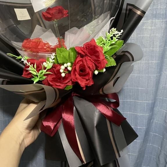 ❋ [READY] Bouquet Balloon + Flowers [Buket Bunga Balon, Buket Bunga, Buket Wisuda, Buket Balon] ▲