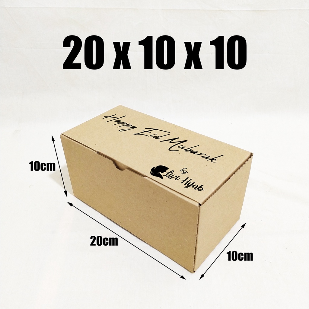 

CUSTOM SABLON LUSINAN BOX KARDUS 20X10X10 CM (BOX + SABLON)