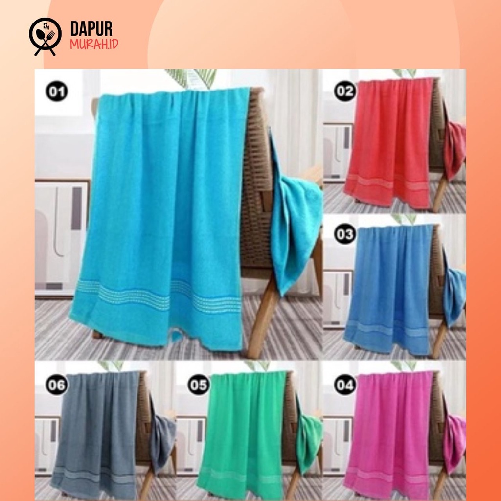 Handuk Mandi Katun Premium H17 Ukuran 70x140 cm