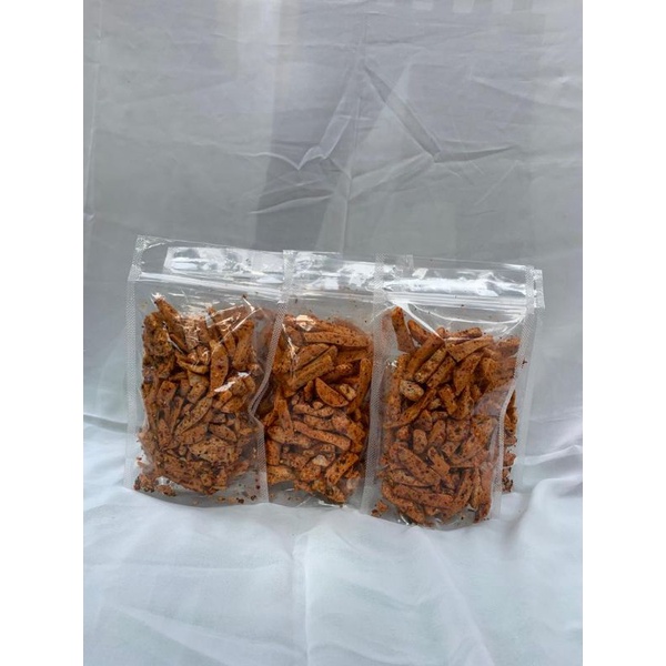 

Basreng Pedas Ekstra Daun jeruk 100 Gram