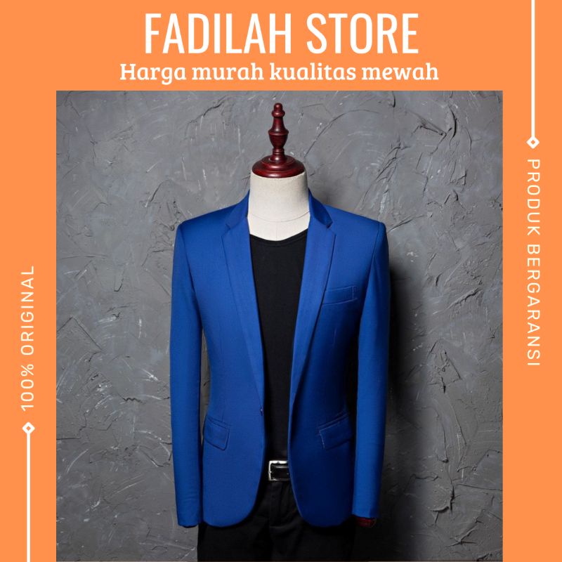 JAS BLAZER BIRU / JAS WISUDA  / JAS SLIMFIT / JAS FORMAL NON FORMAL / JAS PRIA / BLAZER PRIA