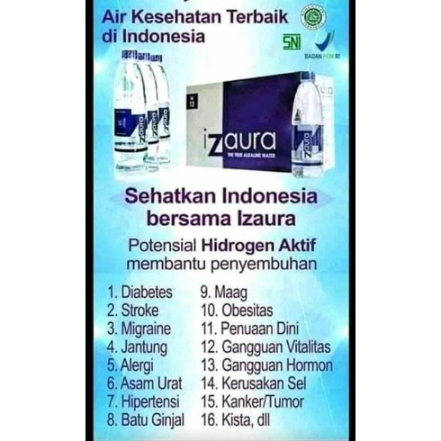 

Izaura/Air Alkali/Air Minum Ph Tinggi