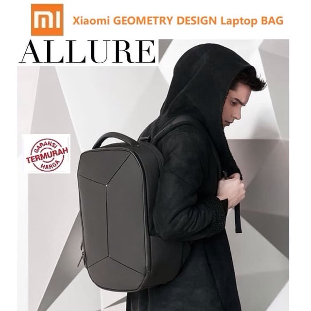 Geometry Design Xiaomi Bag Business Backpack Tas Laptop Ransel 15.6