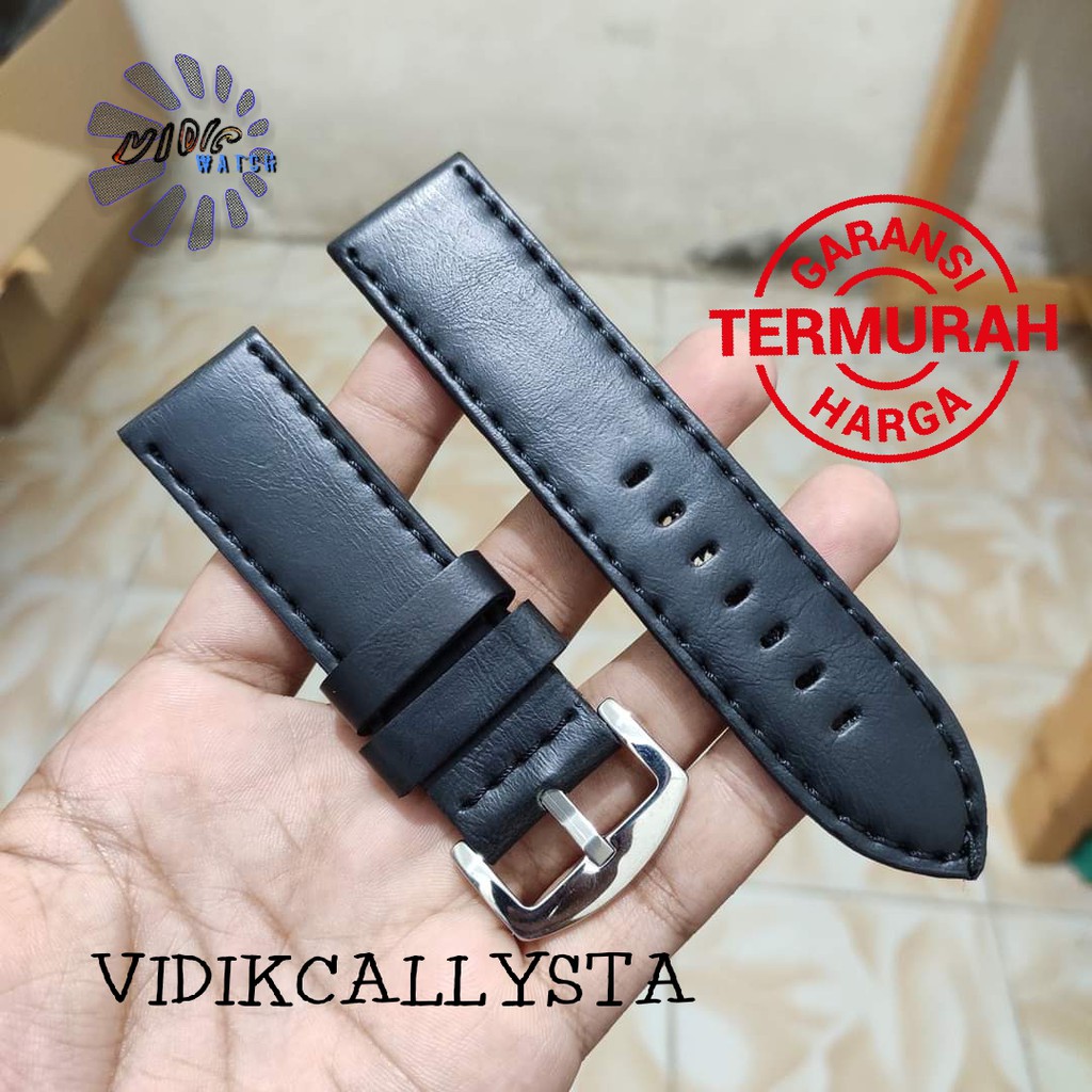 TALI KULIT STRAP WATCH JAM TANGAN LEATHER TEBAL BAGUS 22MM 24MM 22 24