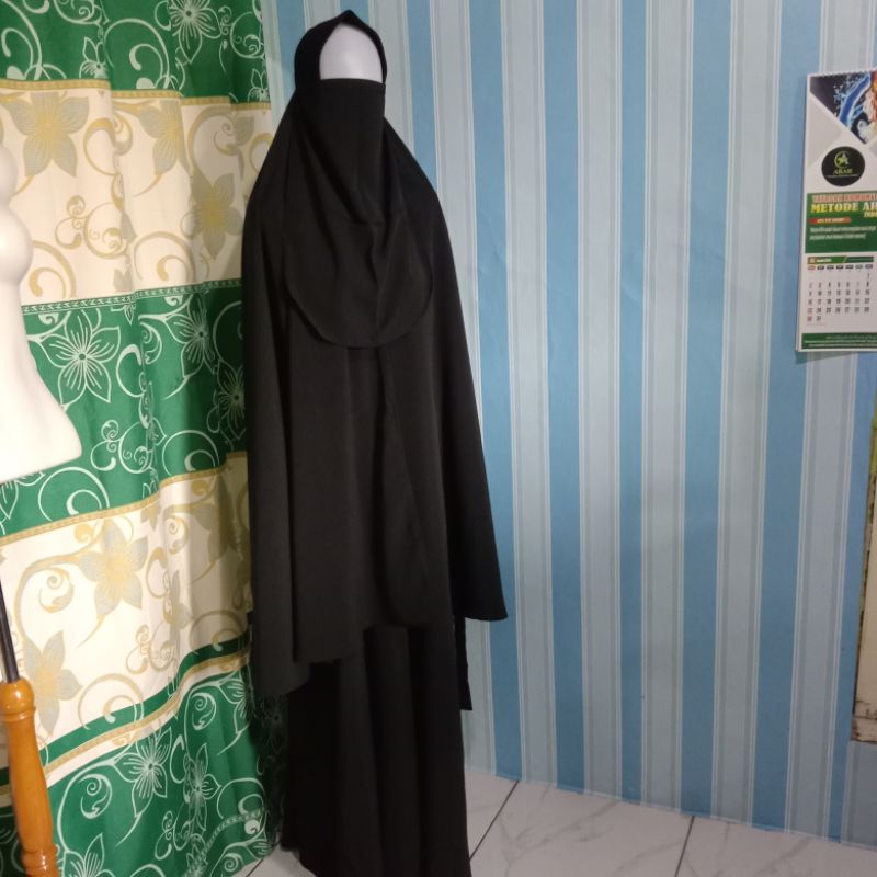 Gamis Syar'i Khimar cadar set / Gamis Sunnah set