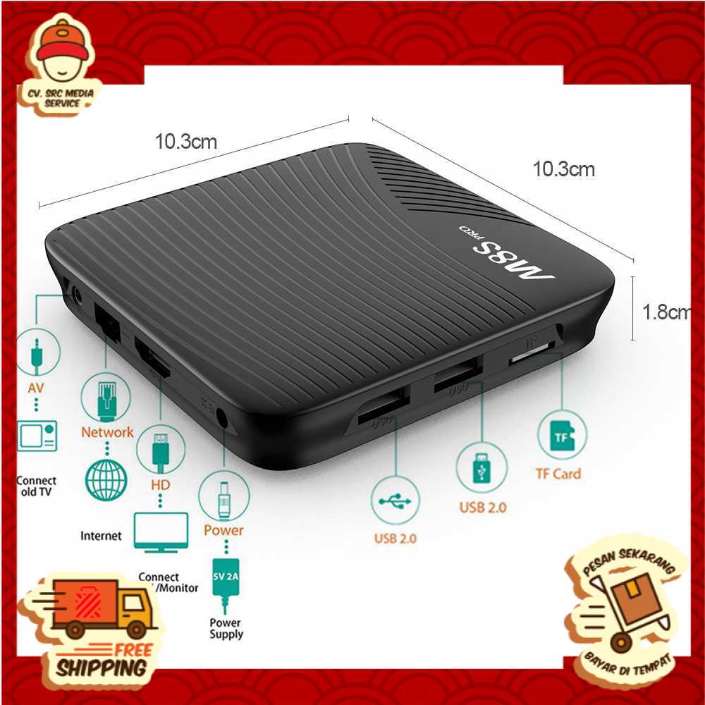 Android TV Smart TV Box 4K Android 7.1 Amlogic S912 2GB 16GB