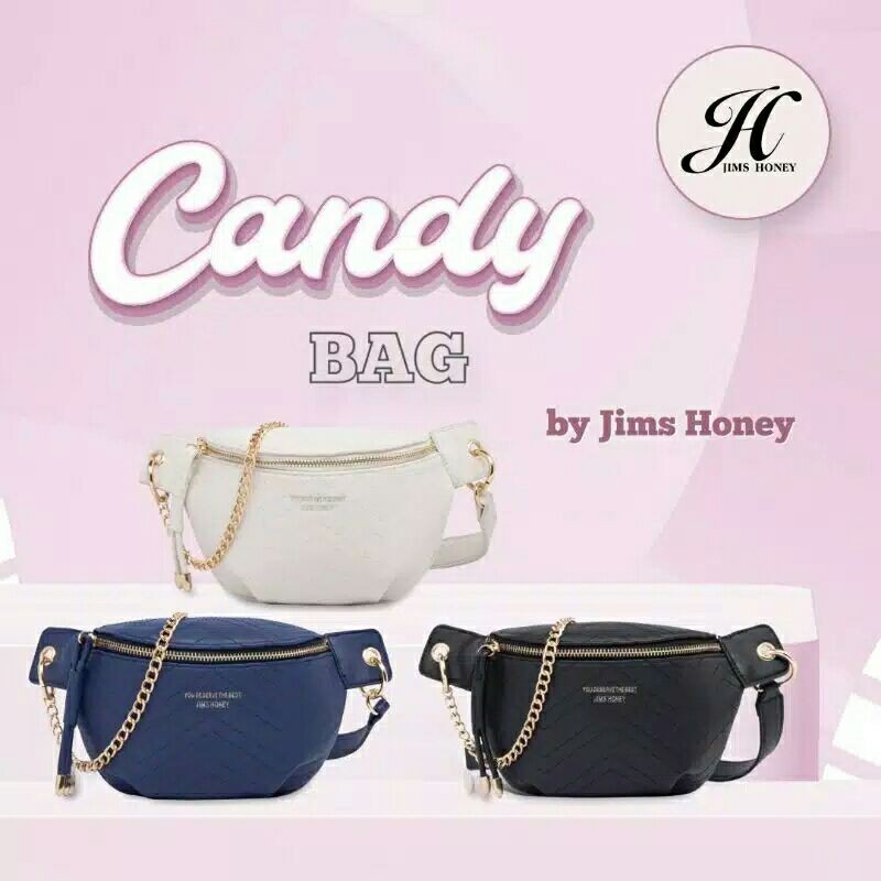 Jims Honey Candy Waistbag, tas cewek cantik, tas cewek kekinian, tas cewek viral, tas cewek murah