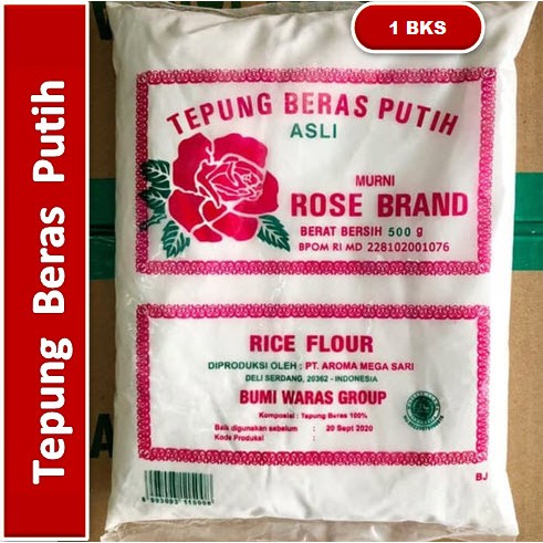 

Tepung Beras Putih | Rose Brand 500gr [ Harga Per BKS ]