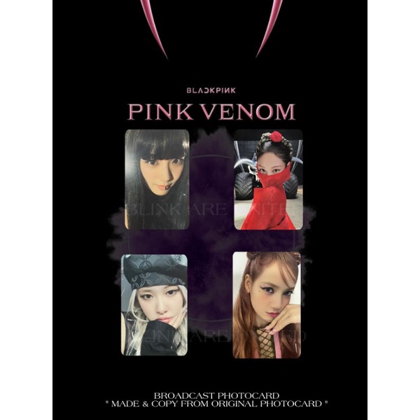 BLACKPINK PINK VENOM BROADCAST PHOTOCARD