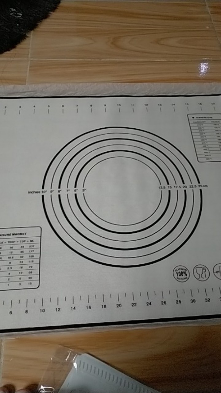 Mic 40*60cm Alas Adonan Silikon Adonan Kue Fondant Bergulir Cutting Mat Baking Pad