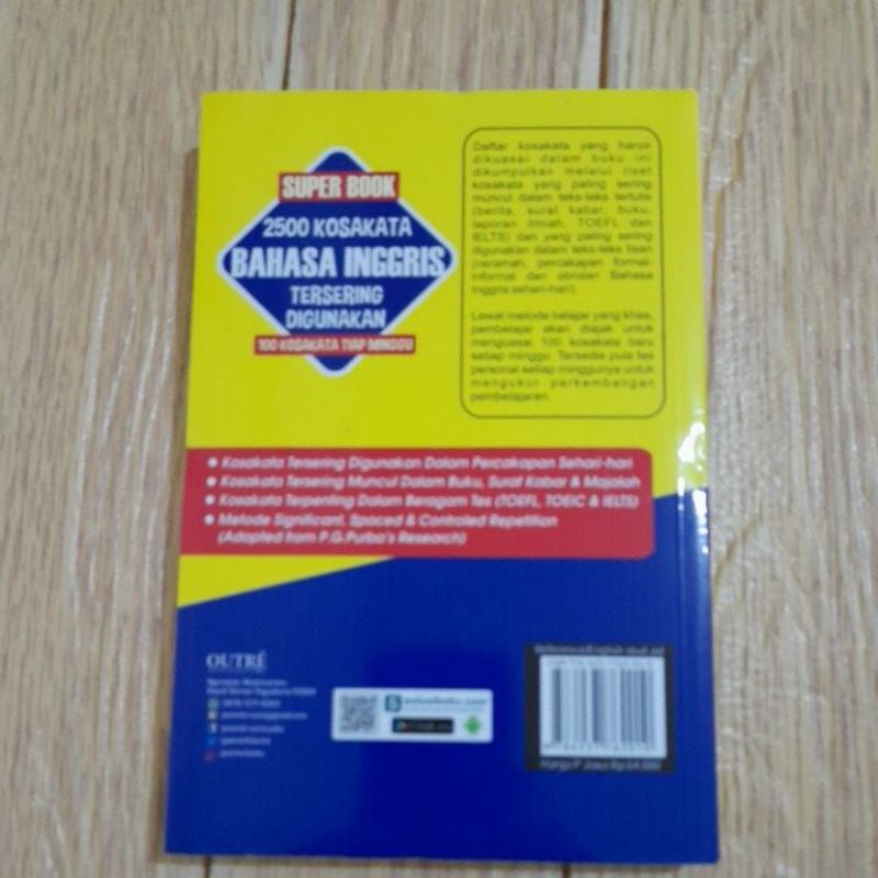 BUKU BAHASA SUPER BOOK 2500 KOSA KATA BAHASA INGGRIS TERSERING DIGUNAKAN-2