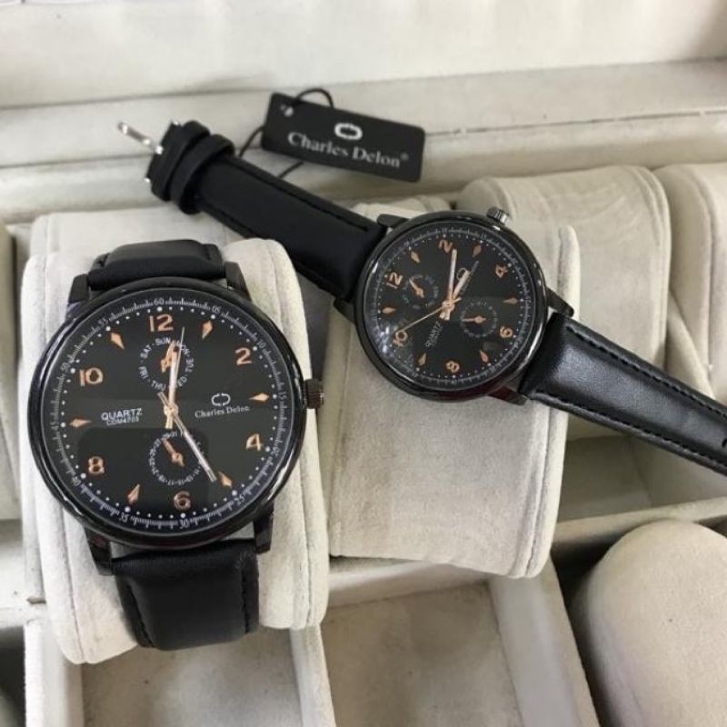 JAM KULIT CHARLES DELON COUPLE_WATER RESISTANT