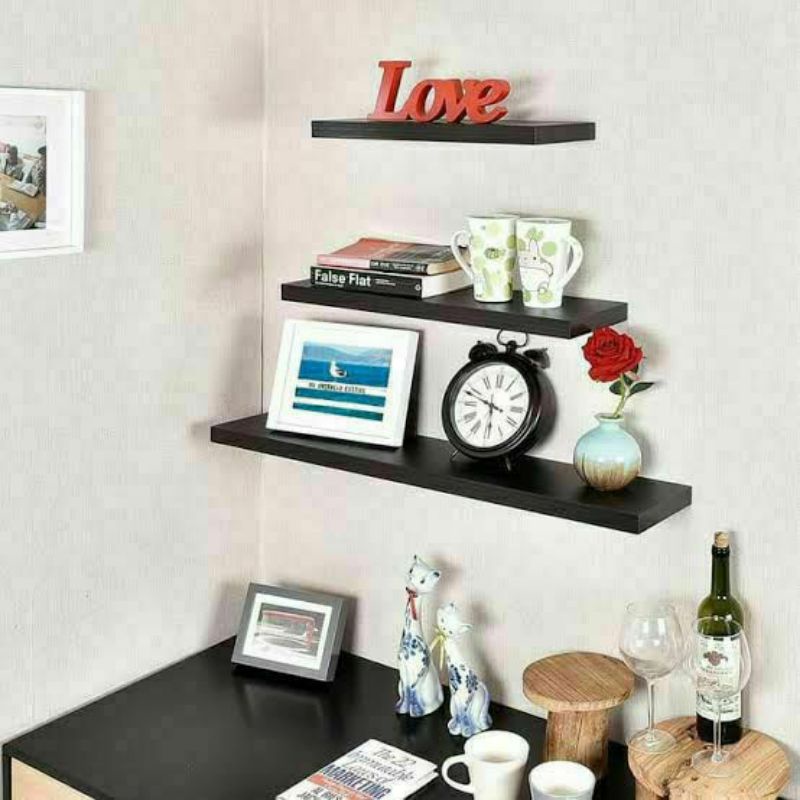 Rak MEJA MINIMALIS MURAH MODERN Rak TV Dinding Tempel Nakas Kayu  Hiasan Dinding Dekorasi Dinding Mo