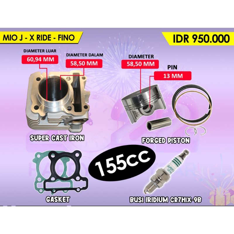 BLOK CAST IRON BRT 58MM MIO J SOUL GT X RIDE