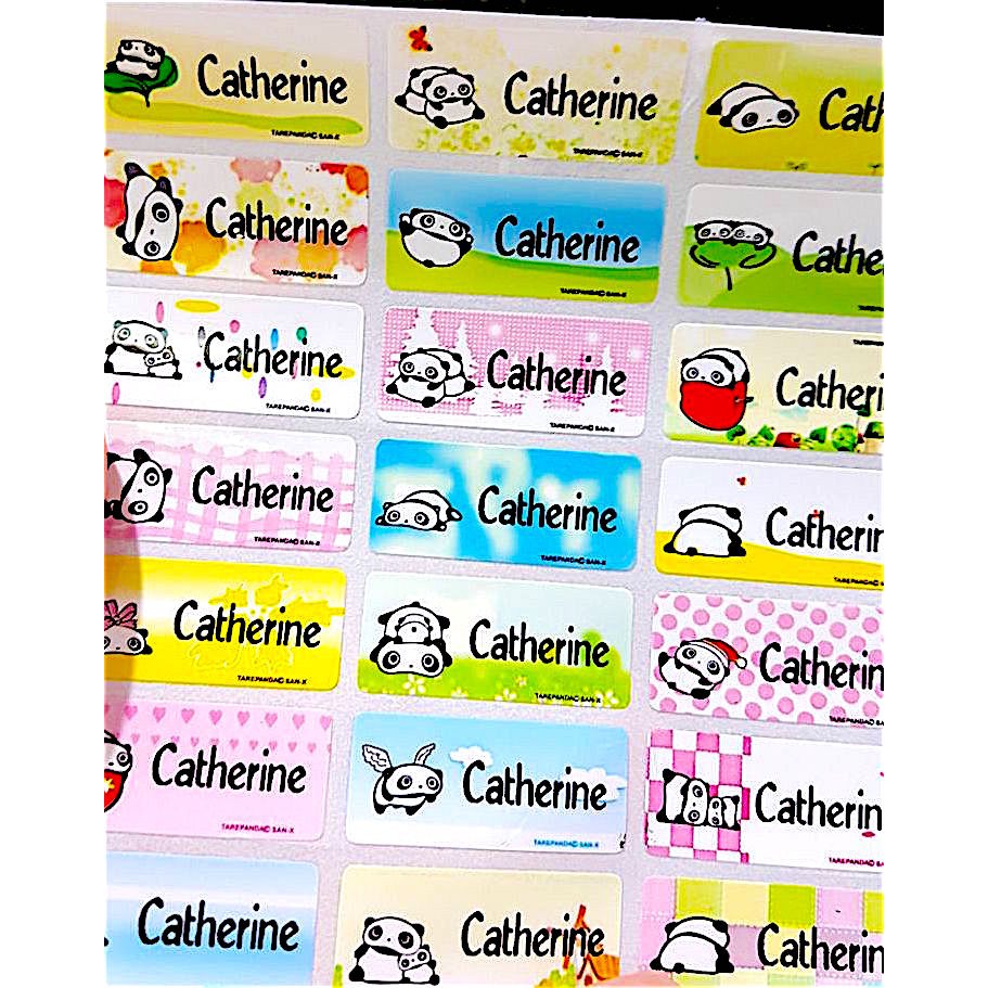 

Label Nama Anti Air Sticker Waterproof Tare Panda