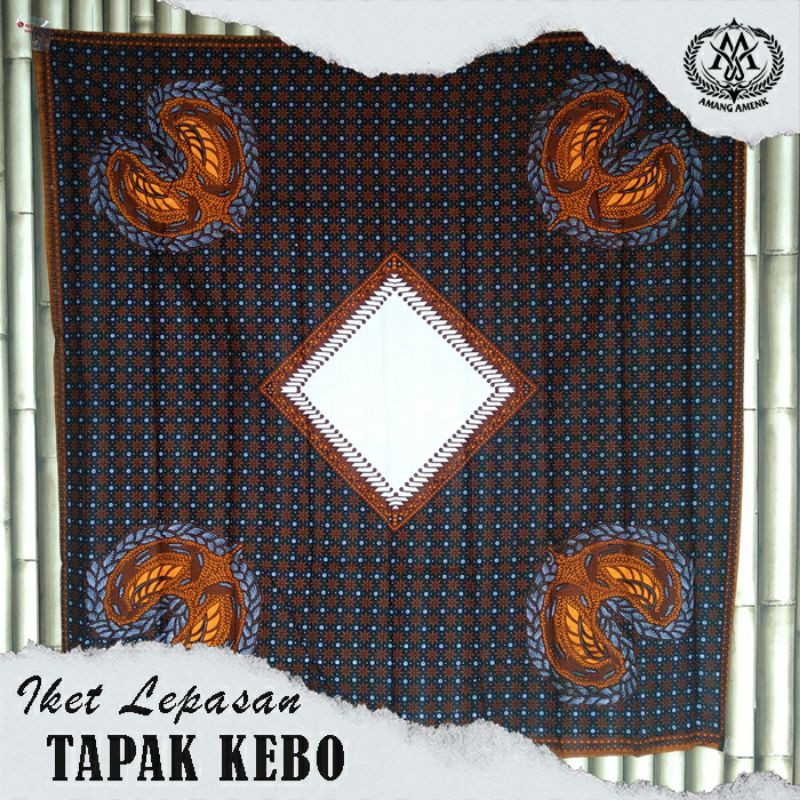 Iket lepasan Tapak kebo iket sunda segi empat