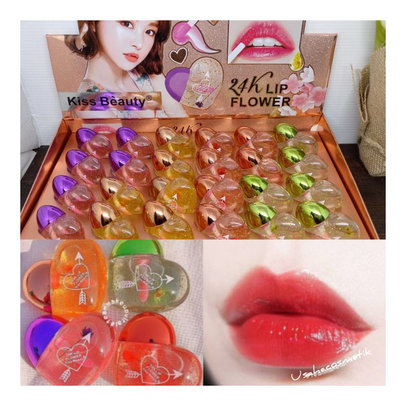 PROMO 1BOX LIP GLOSS MATTE  BINMEI COVER BLING2 MEWAH| LIP GLOSS  24K LIP FLOWER NO.70070-03B | 8259