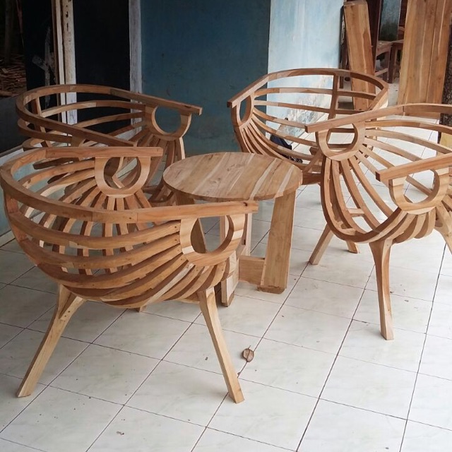 Kursi tamu unik/kursi teras unik