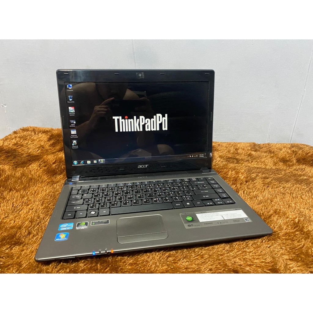 Laptop Gaming Desain Acer Aspire 4750G Core i7 2630QM Nvidia Murah