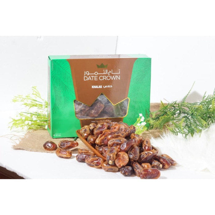 

SPESIAL PROMO - BUAH KURMA DATE CROWN KHALAS PREMIUM 1 KG / KHALAS DATE CROWN /