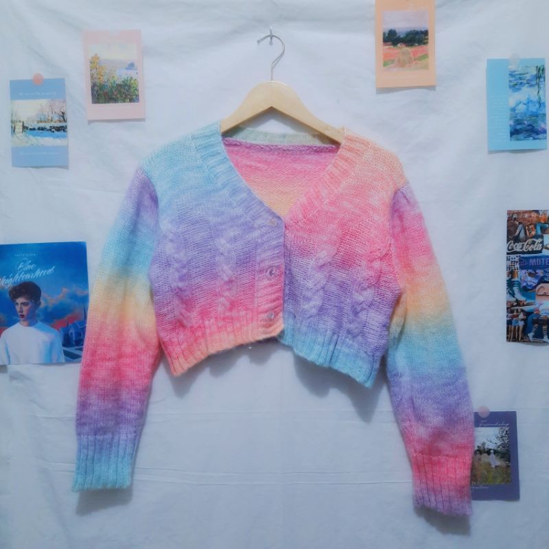 Jisoo Rainbow Cardigan