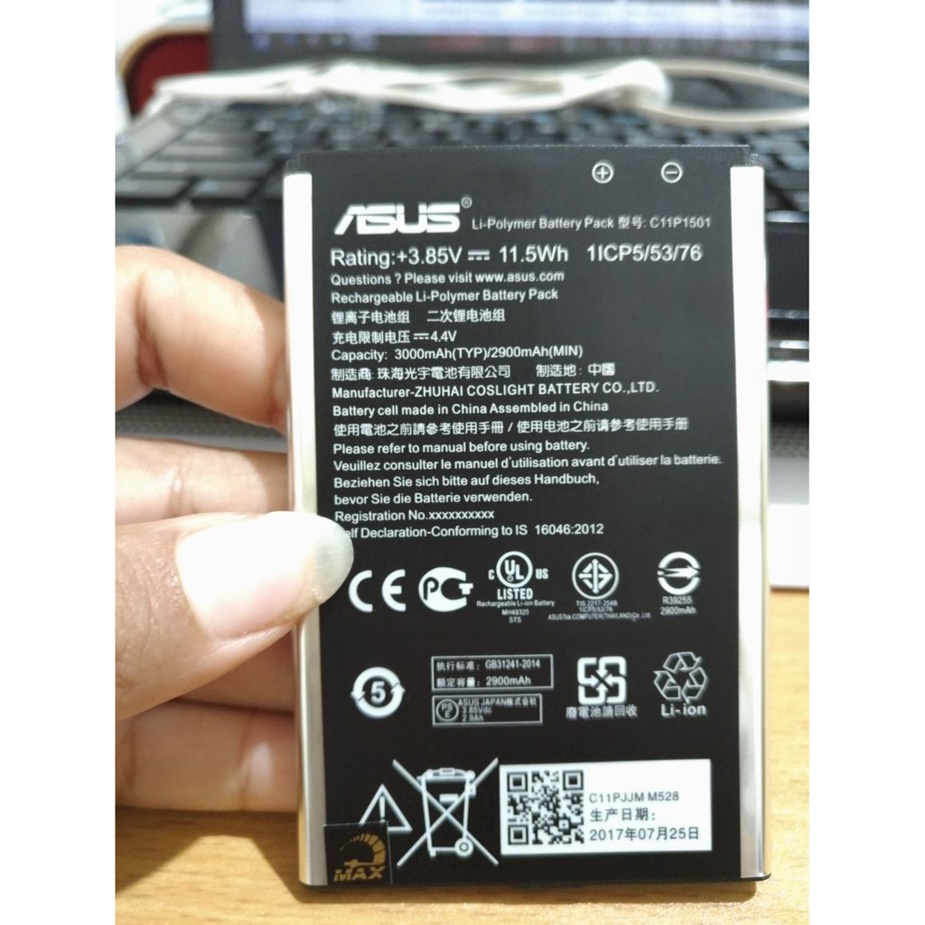 Baterai Batre Battery Asus zenfone 2 laser 5.5 inc atau Selfie C11P1501 OEM