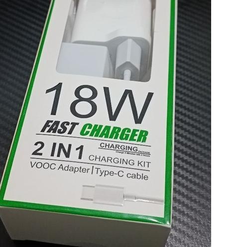 ✲ CHARGER OP92KAEH 18W FOR OPPO RENO 4F / OPPO A92 KABEL TYPE C ✾