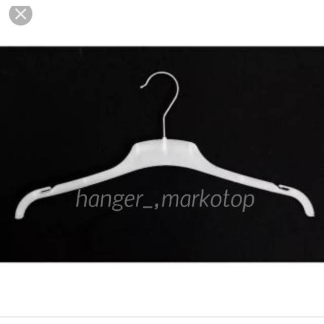 Hanger baju distro 282 warna putih 1lusin ( isi 12pcs )